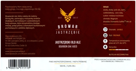 Browar Jastrzębie: Jastrzębski Old Ale - Bourbon Oak Aged