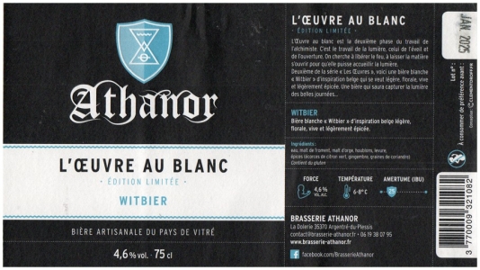 Athanor 2024 01 L Ouvre Au Blanc Witbier