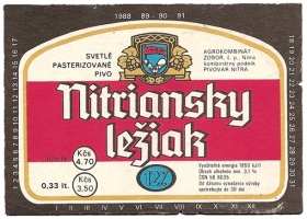 Browar Nitra (1990): Nitransky Leziak Svetle Pivo