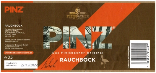 Browar Fleisbacher (2021): PINZ - Rauchbock