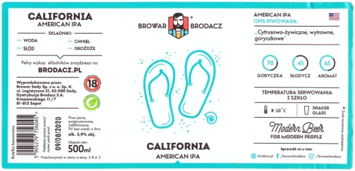 Browar Brodacz (2020): California American India Pale Ale