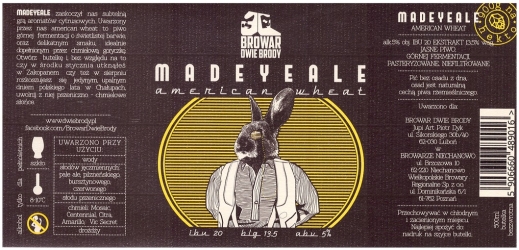 Browar Dwie Brody (2018): Madeyale, American Wheat