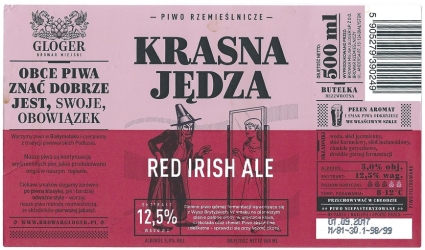 Browar Gloger (2017): Krasna Jędza, Red Irish Ale