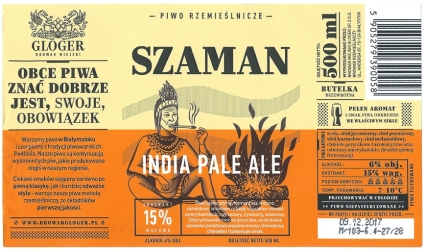 Browar Gloger (2017): Szaman, India Pale Ale