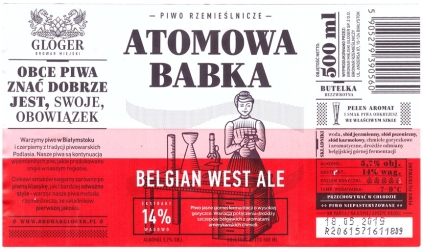 Browar Gloger (2018): Atomowa Babka, Belgian West Ale
