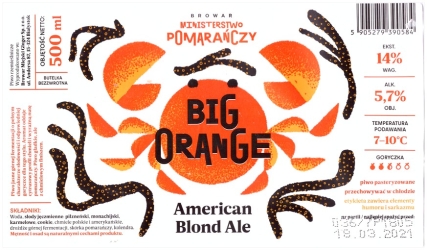 Browar Gloger (2021): Big Orange, American Blond Ale