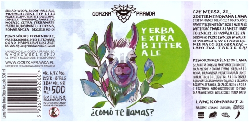Browar Gorzka Prawda (2018): Yerba Extra Bitter Ale