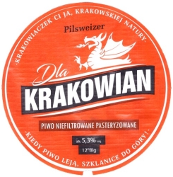 Browar Pilsweizer (2021): Dla Krakowian - Piwo Jasne Niefiltrowane