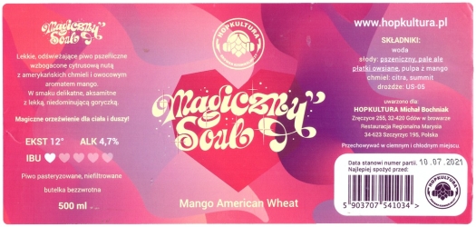 Browar Hopkultura (2020): Magiczny Soul, Mango American Wheat