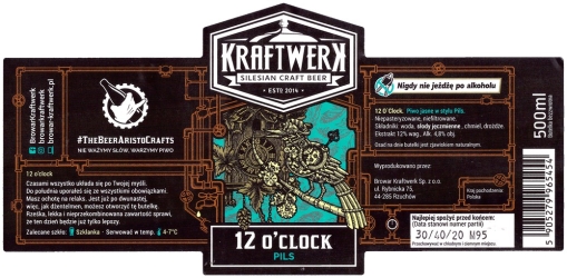 Browar Kraftwerk (2019): 12 O'Clock - Pils