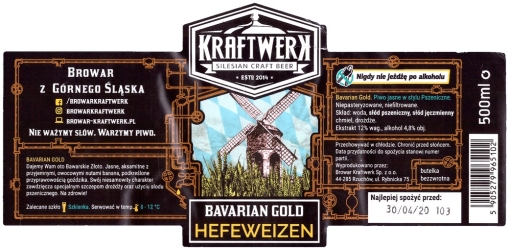 Browar Kraftwerk (2019): Bavarian Gold - Hefeweizen