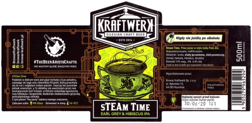 Browar Kraftwerk (2019): Steam Time - Earl Grey Hibiscus India Pale Ale