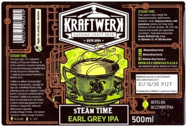 Browar Kraftwerk (2020): Steam Time - Earl Grey India Pale Ale