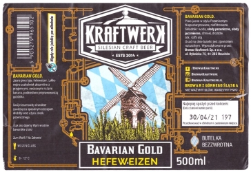 Browar Kraftwerk (2021): Bavarian Gold - Hefeweizen