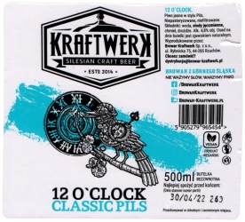 Browar Kraftwerk (2022): 12 O'Clock - Classic Pils