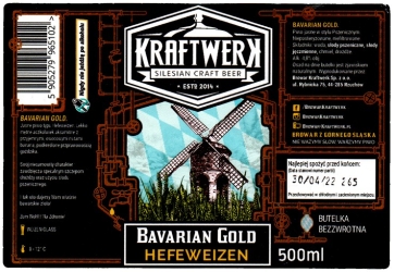 Browar Kraftwerk (2022): Bavarian Gold - Hefeweizen