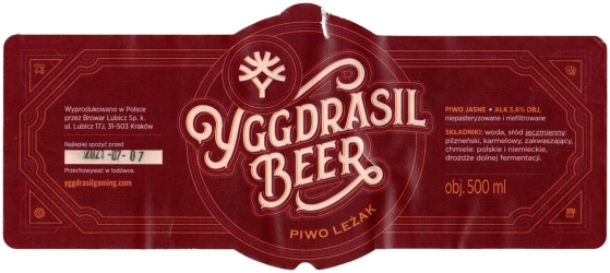 Browar Lubicz (2021): Yggdrasil Beer, Piwo Jasne