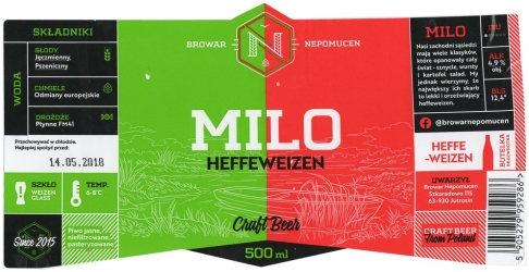 Browar Nepomucen (2017): Milo - Hefeweizen