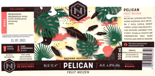 Browar Nepomucen (2020): Pelican - Fruit Weizen