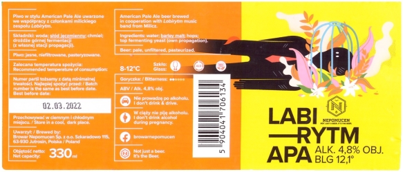 Browar Nepomucen (2021): Labirytm - American Pale Ale, 330 ml