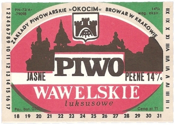 Browar Kraków: Piwo Wawelskie Luksusowe Jasne Pełne