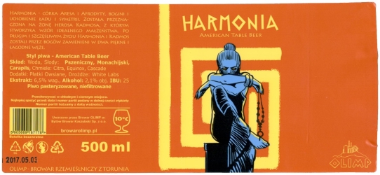 Browar Olimp (2016): Harmonia - American Table Beer