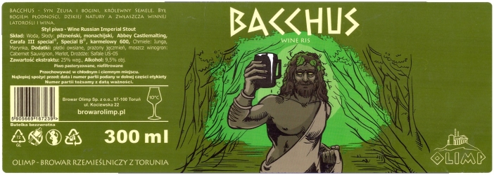 Browar Olimp: Bacchus - Wine RIS, 330ml