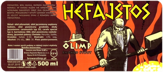 Browar Olimp: Hefajstos - Smoked Stout