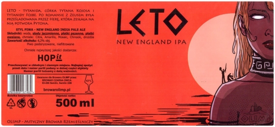 Browar Olimp: Leto - New England India Pale Ale