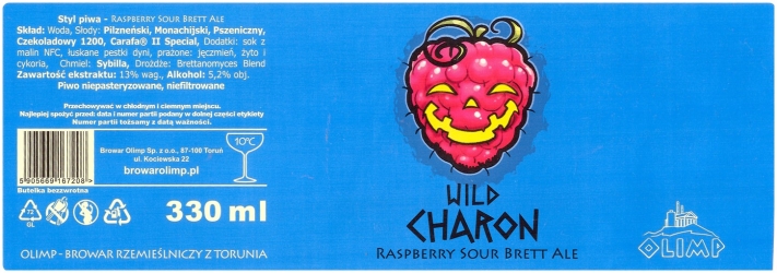 Browar Olimp: Wild Charon - Raspbery Sour Brett Ale (330ml)
