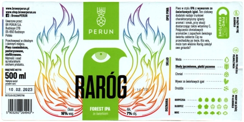 Browar Perun (2022): Raróg - Forest India Pale Ale