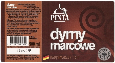Browar Pinta (2012): Dymy Marcowe, Rauchmarzen