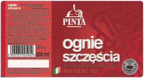 Browar Pinta (2012): Ognie Szczęścia, Irish Red Ale