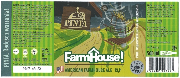 Browar Pinta (2017): Farm House, American Farmhouse Ale