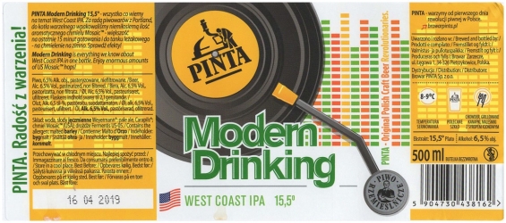 Browar Pinta (2018): Modern Drinking, West Coast India Pale Ale