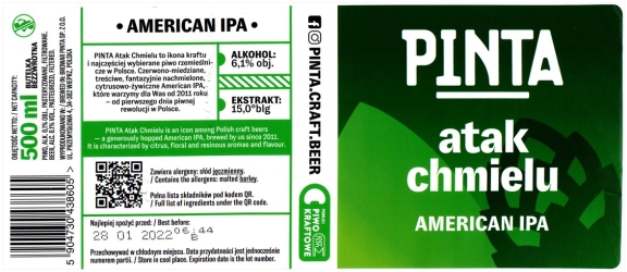 Browar Pinta (2021): Atak Chmielu - American India Pale Ale