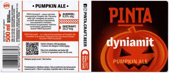 Browar Pinta (2021): Dyniamit - Pumpkin Ale