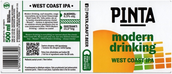 Browar Pinta (2021): Modern Drinking - West Coast India Pale Ale