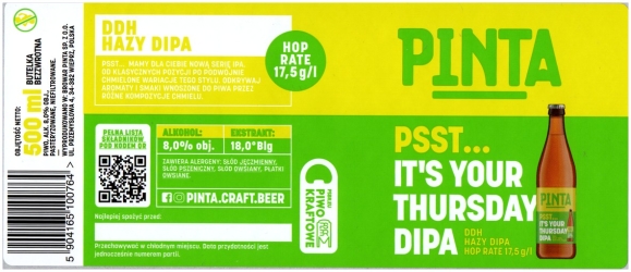 Browar Pinta (2021): Psst... It's Your Thursday Double India Pale Ale