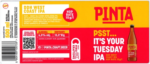 Browar Pinta (2021): Psst... It's Your Tuesday India Pale Ale