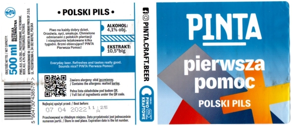 Browar Pinta (2022): Pierwsza Pomoc - Polski Pils