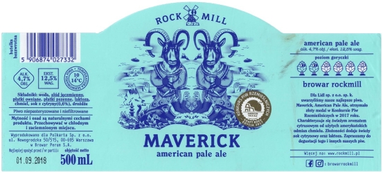 Browar Rockmill (2018): Maverick - American Pale Ale