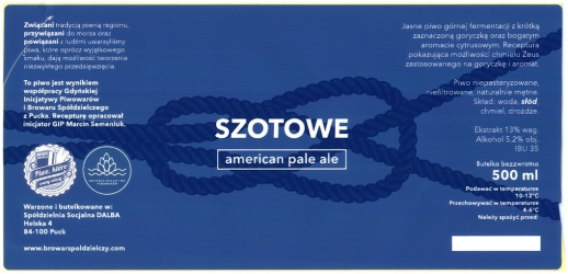 Browar Spółdzielczy (2015): Szotowe - American Pale Ale