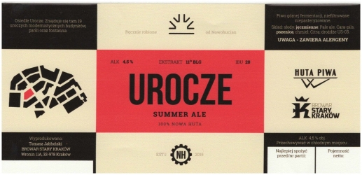 Browar Stary Kraków (2017): Urocze, Summer Ale