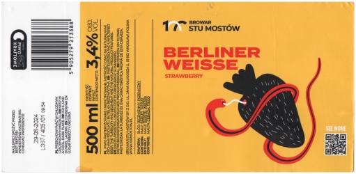 Stu Mostow 2024 01 Berliner Weisse Strawberry