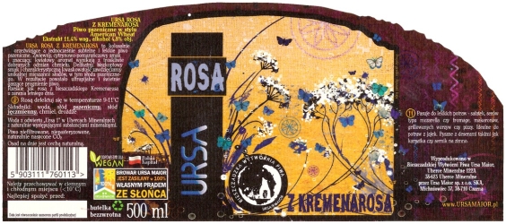 Browar Ursa (2020): Rosa z Kremerosa - Piwo Pszeniczne American Wheat