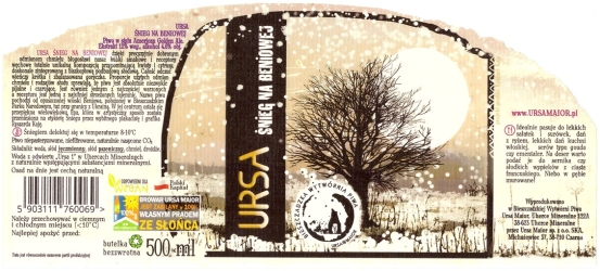 Browar Ursa (2020): Śnieg na Beniowej - American Golden Ale