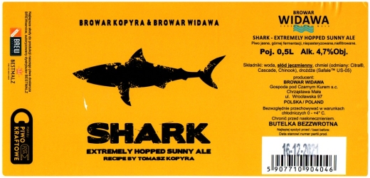 Browar Widawa (2021): Shark - Extremely Hopped Sunny Ale