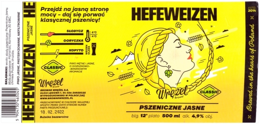 Browar Wrężel (2021): Hefeweizen, Pszeniczne Jasne