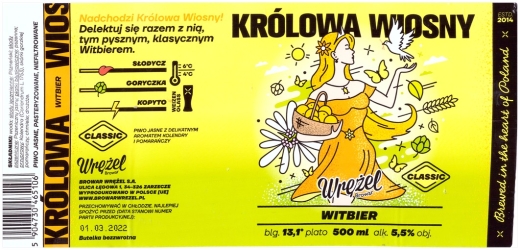 Browar Wrężel (2021) Królowa Wiosny, Witbier